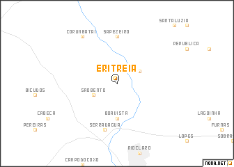 map of Eritréia