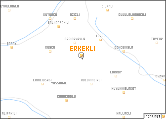 map of Erkekli