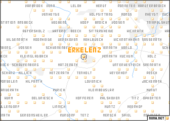 map of Erkelenz