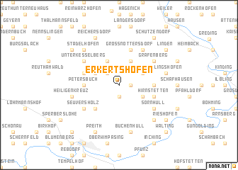 map of Erkertshofen