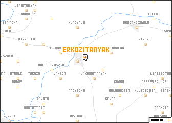 map of Érközitanyák