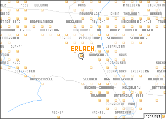 map of Erlach