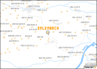 map of Erlenbach