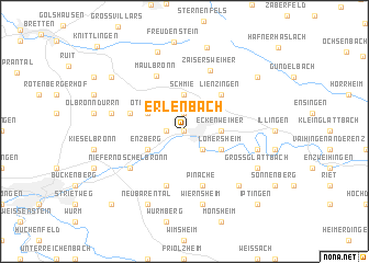 map of Erlenbach