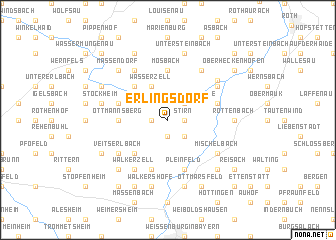 map of Erlingsdorf