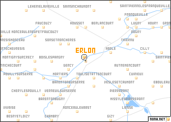map of Erlon