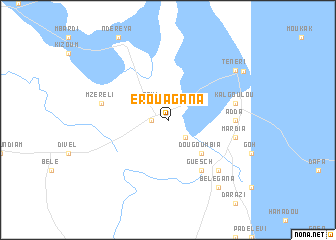 map of Eroua Gana