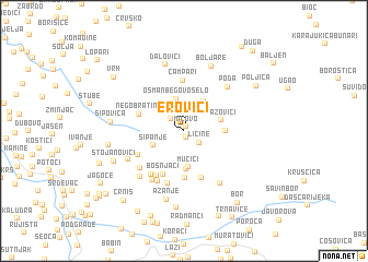 map of Erovići