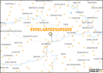 map of Erpeldange-sur-Sûre