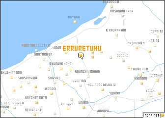 map of Erruretuhu