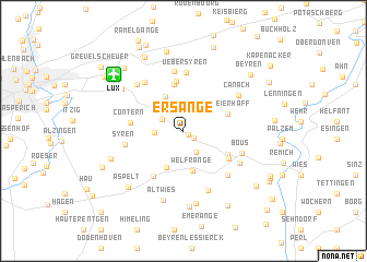 map of Ersange