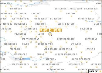 map of Ershausen