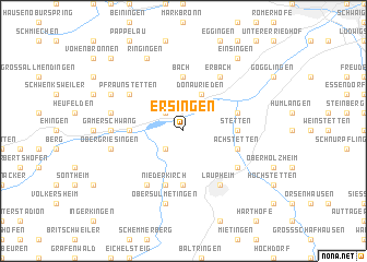 map of Ersingen