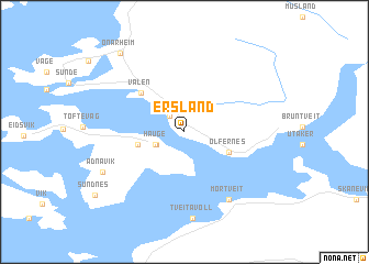 map of Ersland