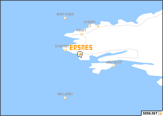 map of Ersnes