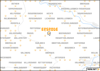 map of Ersrode