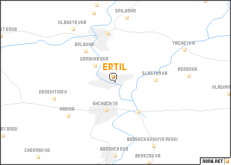 map of Ertil\