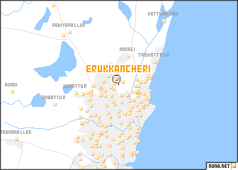 map of Erukkancheri