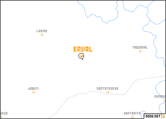 map of Erval