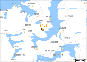 map of Erve