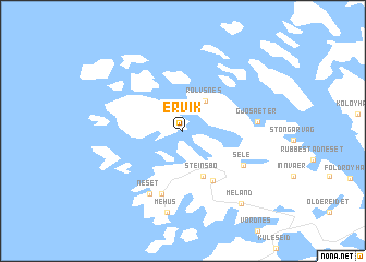map of Ervik