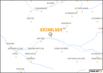 map of Erzhalden