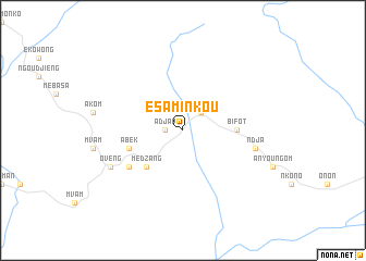 map of Ésaminkou