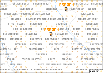 map of Esbach
