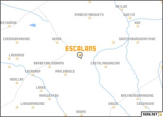 map of Escalans