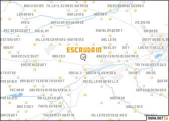 map of Escaudain