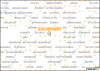 map of Eschenhart