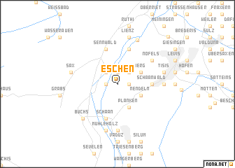 map of Eschen