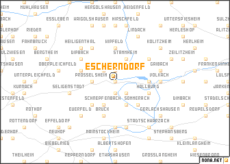 map of Escherndorf