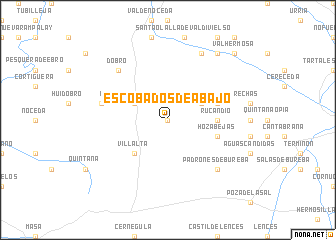 map of Escóbados de Abajo