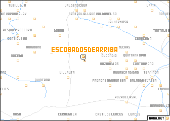 map of Escóbados de Arriba