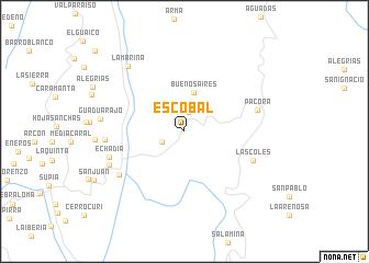 map of Escobal