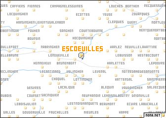 map of Escoeuilles