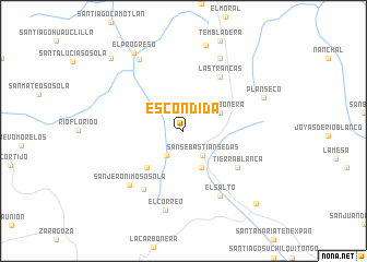 map of Escondida