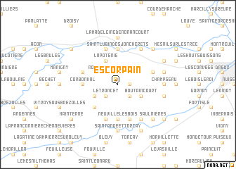 map of Escorpain