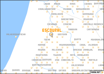 map of Escoural