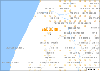 map of Escoura