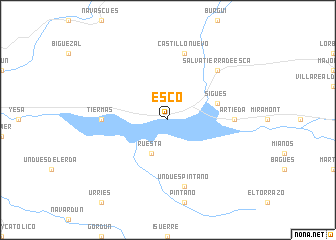 map of Escó