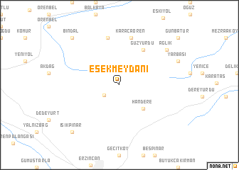 map of Eşekmeydanı