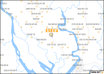 map of Eseku