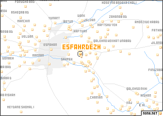 map of Esfahr Dezh