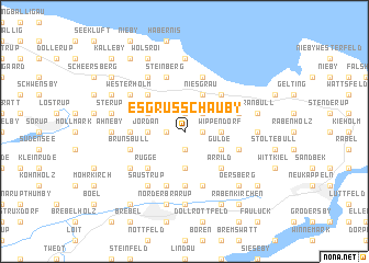 map of Esgrusschauby