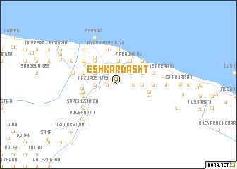 map of Eshkārdasht