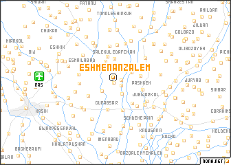 map of Eshmenānz̧ālem