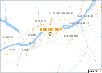 map of Esh Sharef