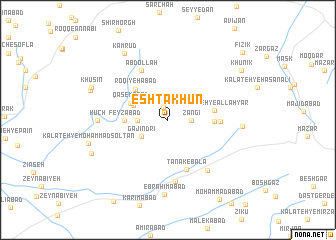 map of Eshtākhūn